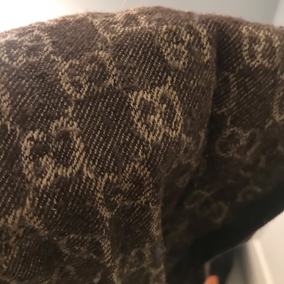 Gucci scarf wool monogram - Picture 6 of 7